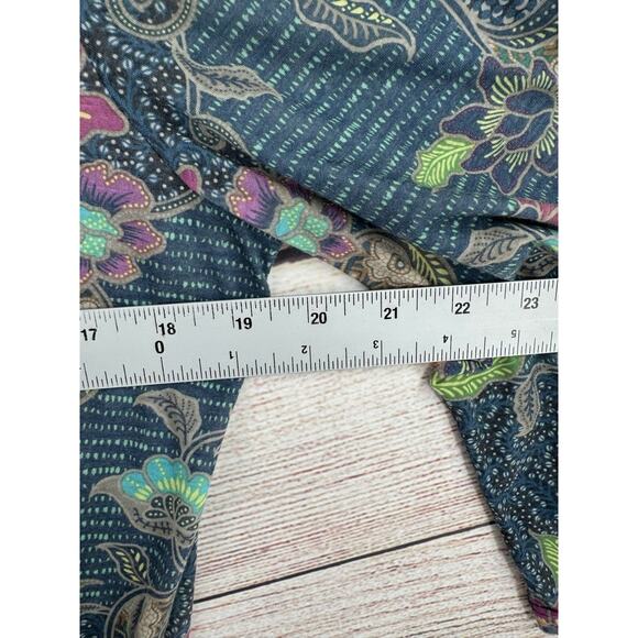 prAna Keoki Tunic Dress Coverup Women's Size Small Blue/Yellow - Picture 11 of 12